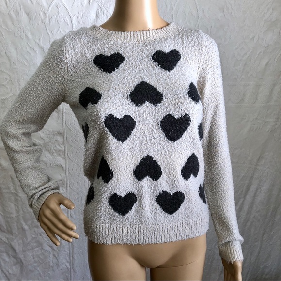 LC Lauren Conrad Sweaters - Light Pink Heart Sweater